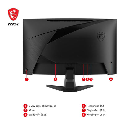 MSI MAG 27CQ6F 27" 2K WQHD 180Hz 0.5ms VA Curved Gaming Monitor