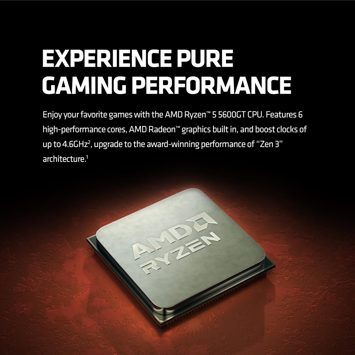 AMD Ryzen 5 5600GT 6 Cores 12 Threads 4.6GHz 19MB Cache AM4 Socket 64-bit Desktop Processor