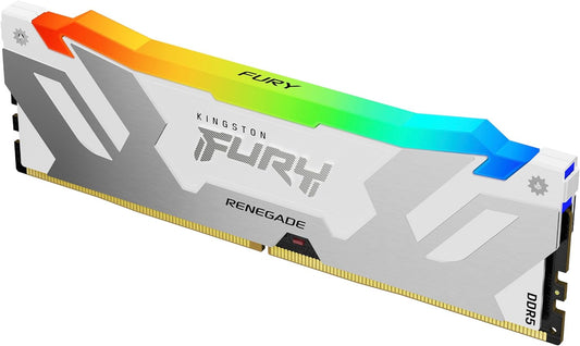 Kingston Fury Renegade RGB 16GB DDR5 6400MHz CL32 DIMM Desktop Gaming Memory - White