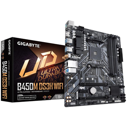 GIGABYTE B450M DS3H WIFI DS3H Ultra Durable AMD AM4 Micro ATX DDR4 Motherboard