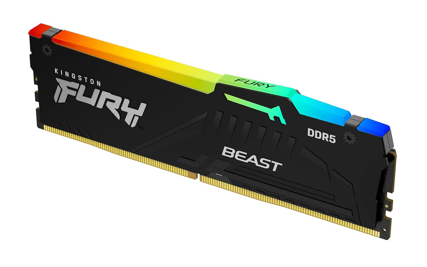 Kingston Fury Beast RGB 32GB DDR5 RAM 6000MHz CL40 UDIMM Desktop Memory - Black