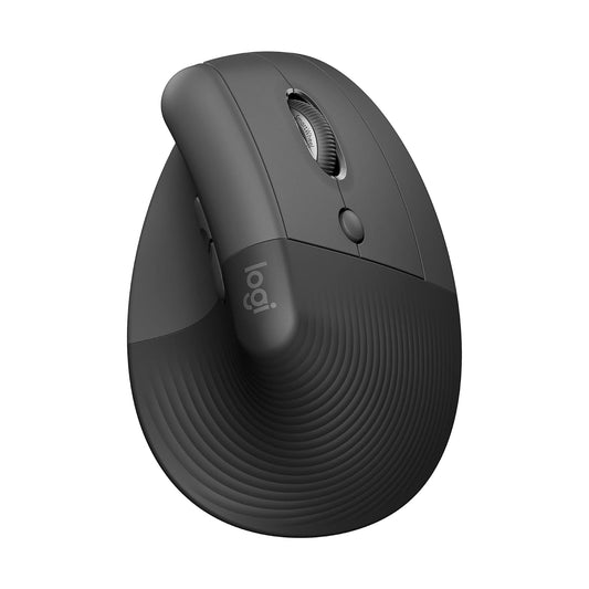 Logitech Ergo Series Lift Vertical Bluetooth Wireless 4000 DPI Optical Mouse - Graphite