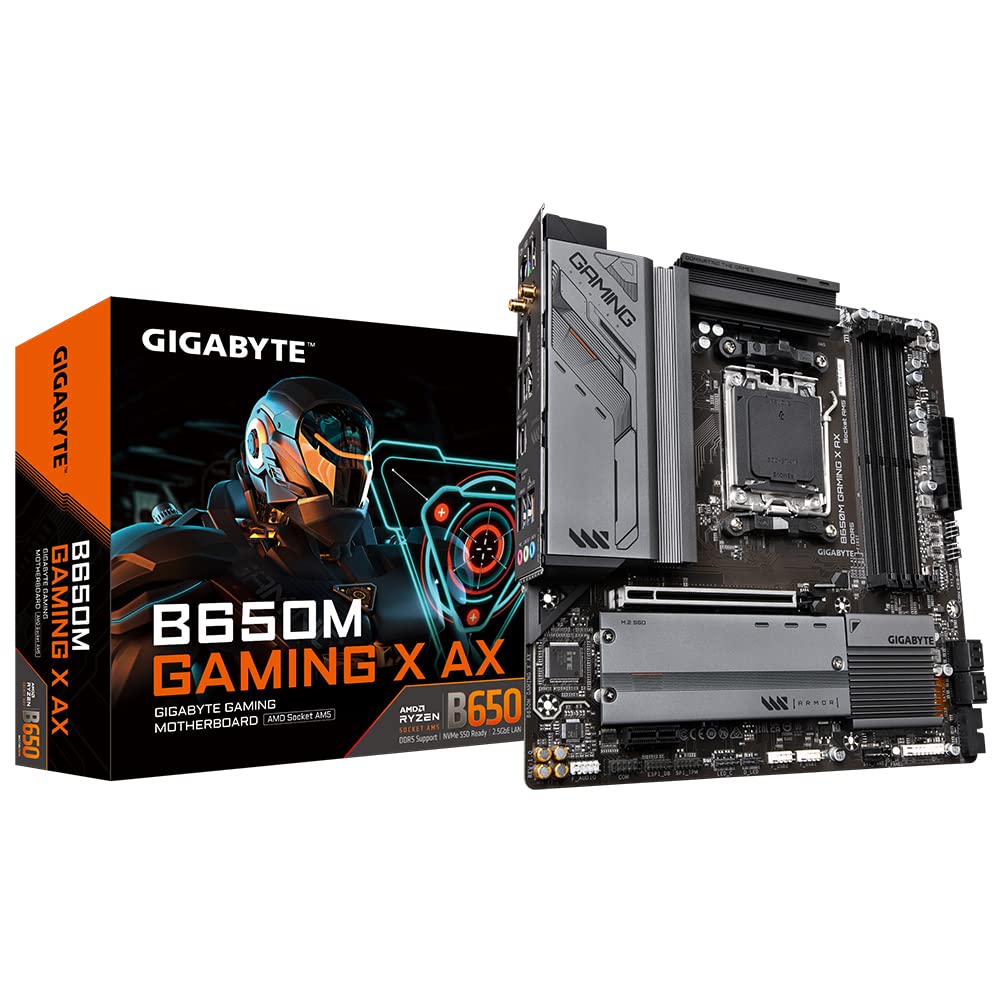 GIGABYTE B650M GAMING X AX WIFI DDR5 AMD AM5 Socket Micro ATX Gaming Motherboard