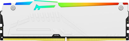 Kingston Fury Beast RGB 16GB DDR5 6000MHz CL40 DIMM Gaming Desktop Memory - White