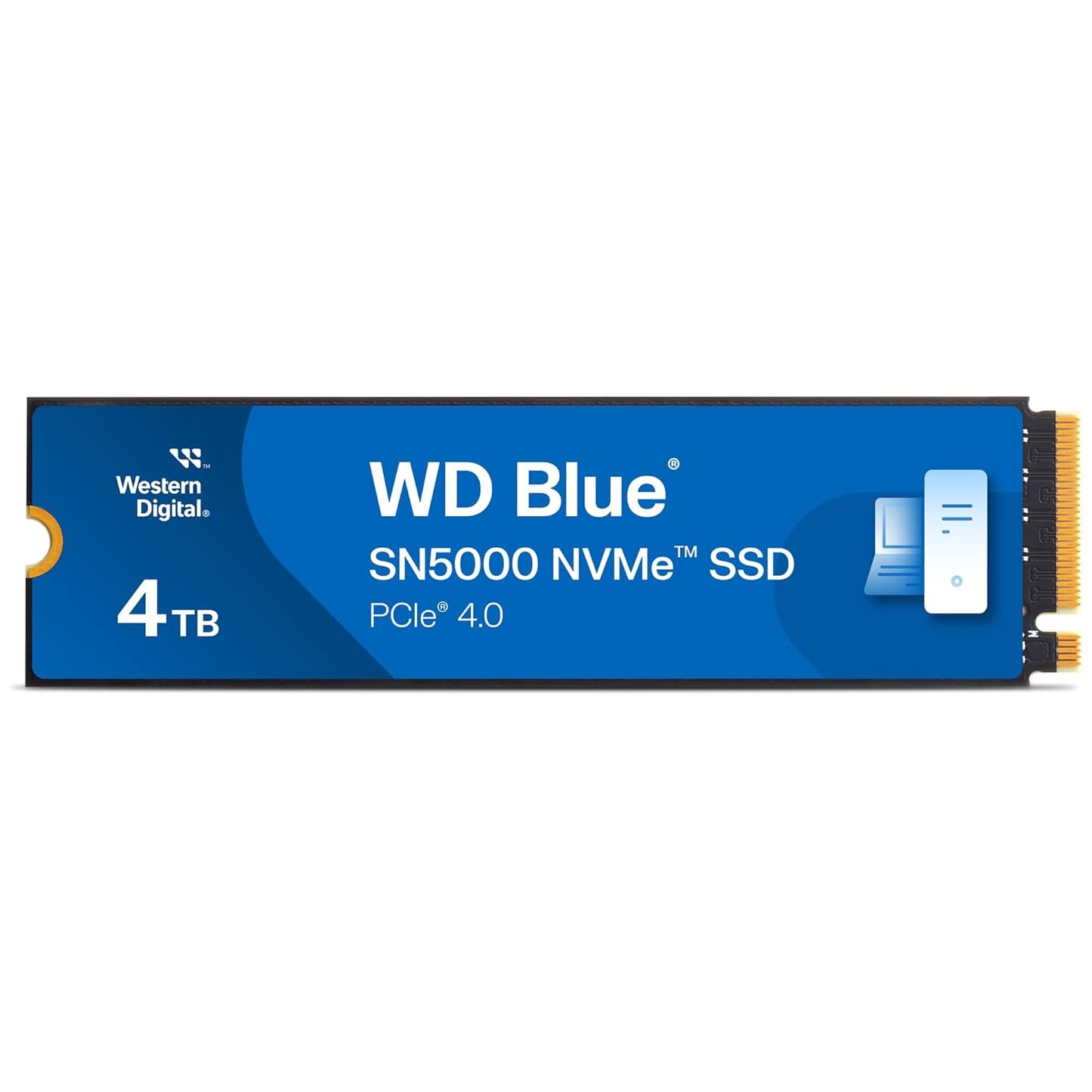 Western Digital SN5000 4TB M.2 2280 NVMe PCIe Gen4 Internal Solid State Drive - Blue