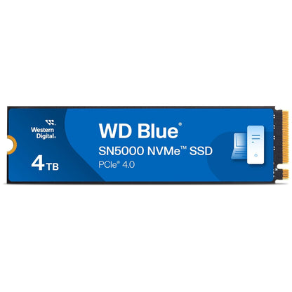 Western Digital SN5000 4TB M.2 2280 NVMe PCIe Gen4 Internal Solid State Drive - Blue