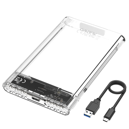 MAIWO 2.5" SATA SSD/HDD Tool-Free USB C to SATA External Hard Drive Enclosure