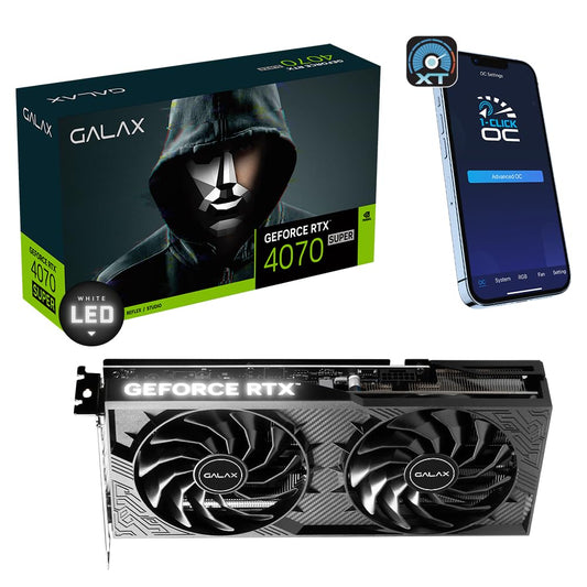 GALAX GeForce RTX 4070 SUPER 1-Click OC 2X V2 GDDR6X 12GB 192-bit Graphics Card