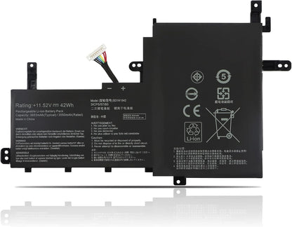 Asus B31N1842 Original OEM 42Whr 3653mAh 11.52V 3 Cell Laptop Battery for Select Asus Laptops