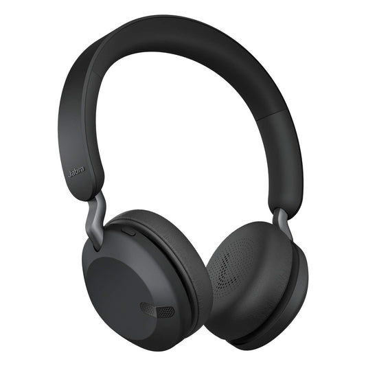 Jabra Elite 45H On Ear Wireless Bluetooth Noise Cancellation Headphone with Mic - Titanium Black