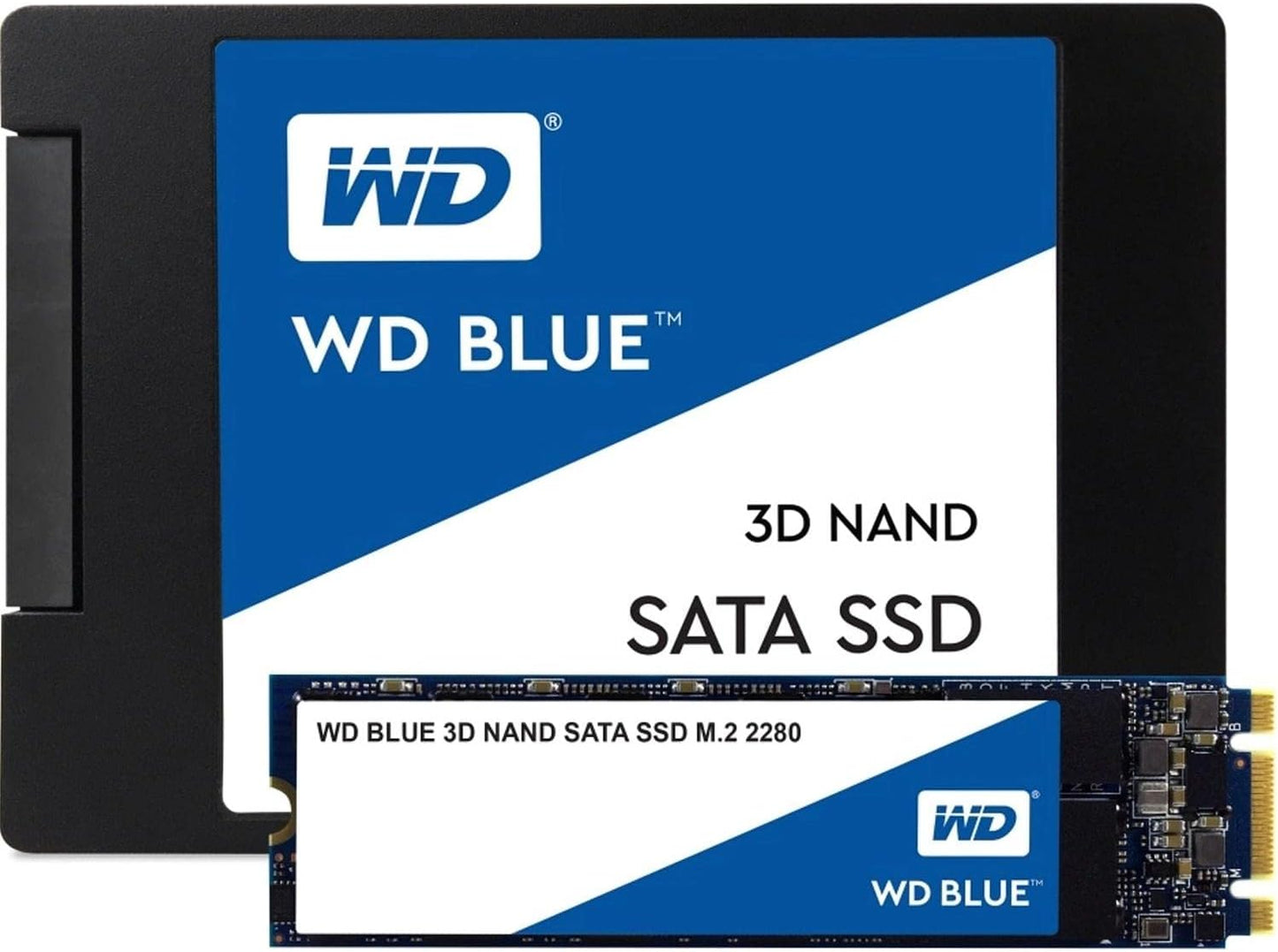 Western Digital WD Blue 500GB M.2 SATA 3D NAND Internal Solid State Drive - Blue