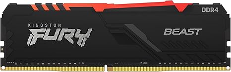 Kingston FURY Beast RGB 16GB 3600Mhz DDR4 CL18 Desktop Memory Single Module