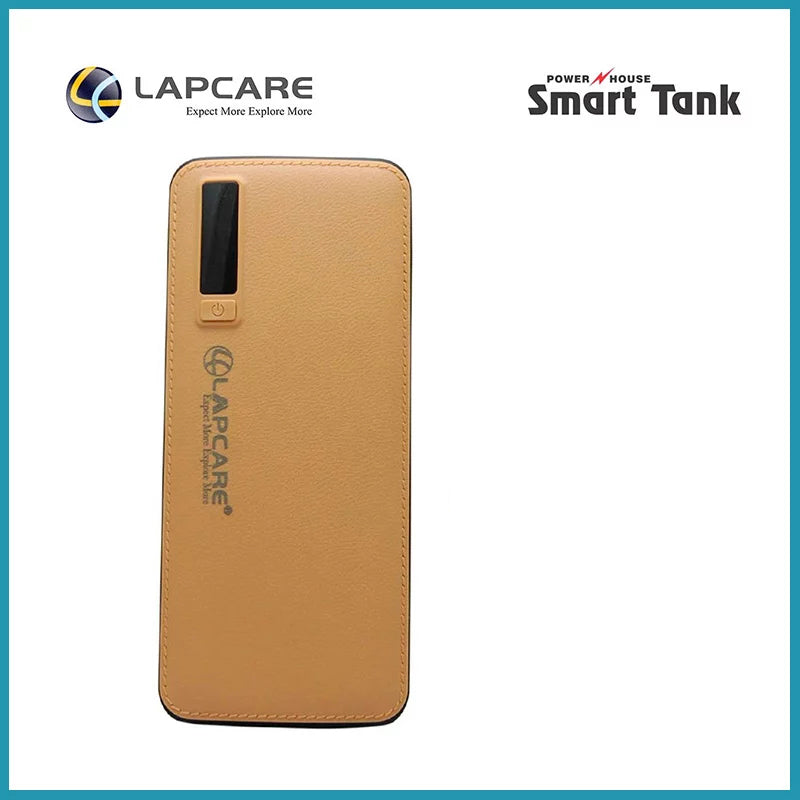 LAPCARE Smart Tank LPB-110 11000 mAh Fast Charge Power Bank with Premium Leather Grip (Brown)