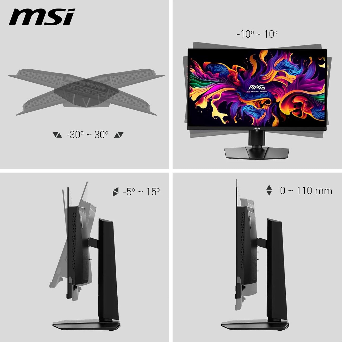 MSI Optix MAG342CQR 34-इंच UWQHD कर्व्ड गेमिंग मॉनिटर 144Hz रिफ्रेश रेट के साथ