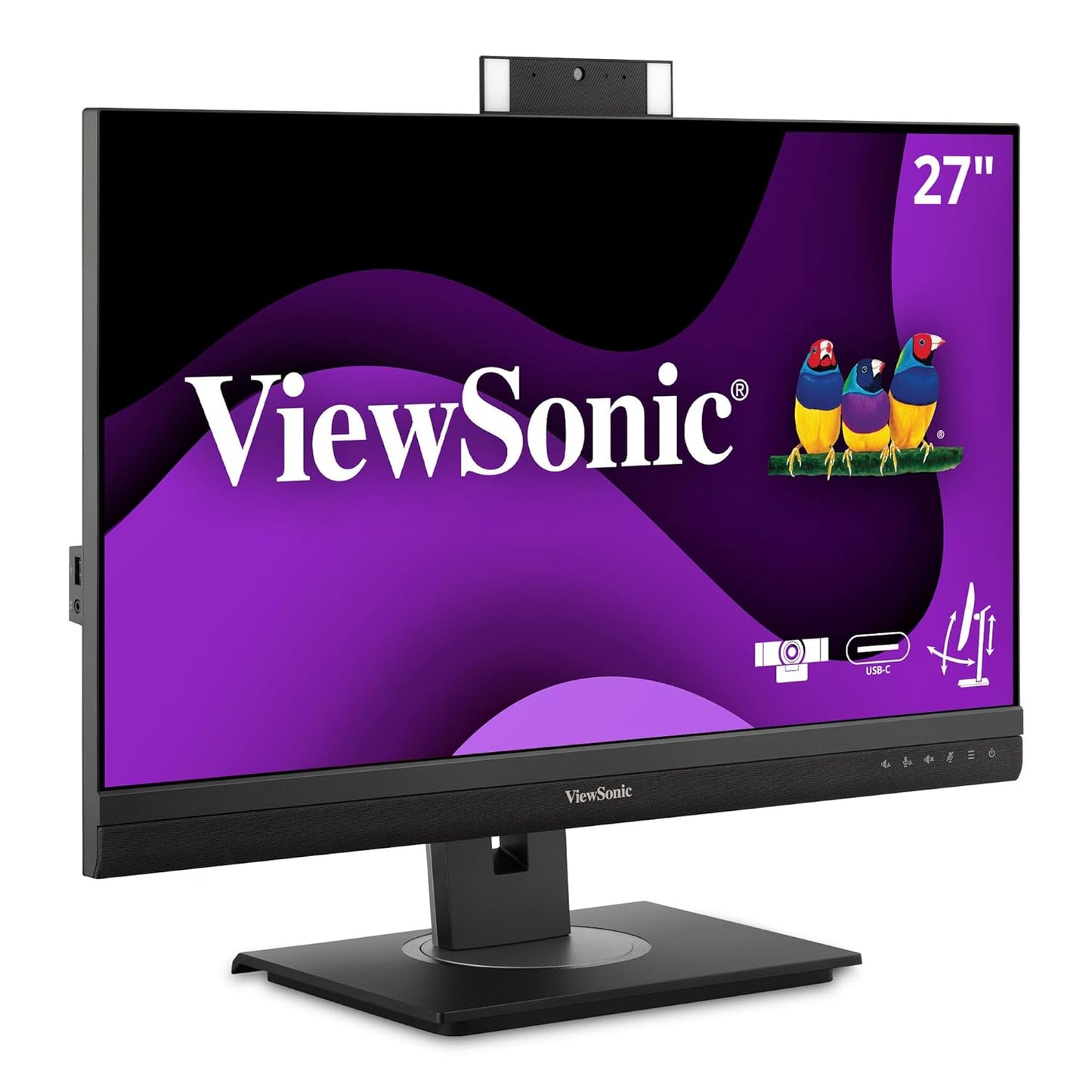 ViewSonic VG2756V-2K 27” 2K QHD USB Type-C Professional Monitor with Integrated Speakers & Webcam