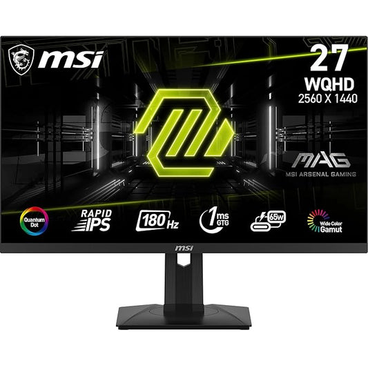 MSI MAG274QRF QD E2 27" 180Hz 2560x1440 WQHD 1ms IPS Panel Quantum Dot Technology Gaming Monitor