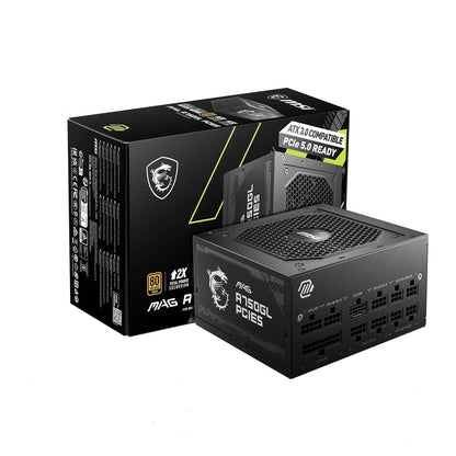 MSI MAG A750GL PCIE5 750W 80 Plus Gold SMPS Fully Modular ATX 3.0 Power Supply Unit - Black