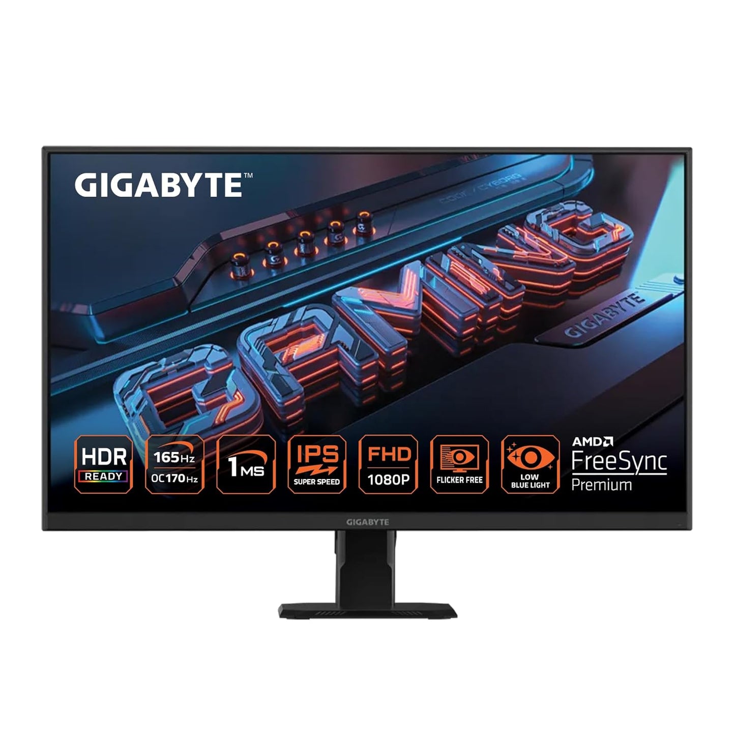 GIGABYTE GS27F 27 Inch 165Hz 1080P SS IPS Display FreeSync Gaming Monitor