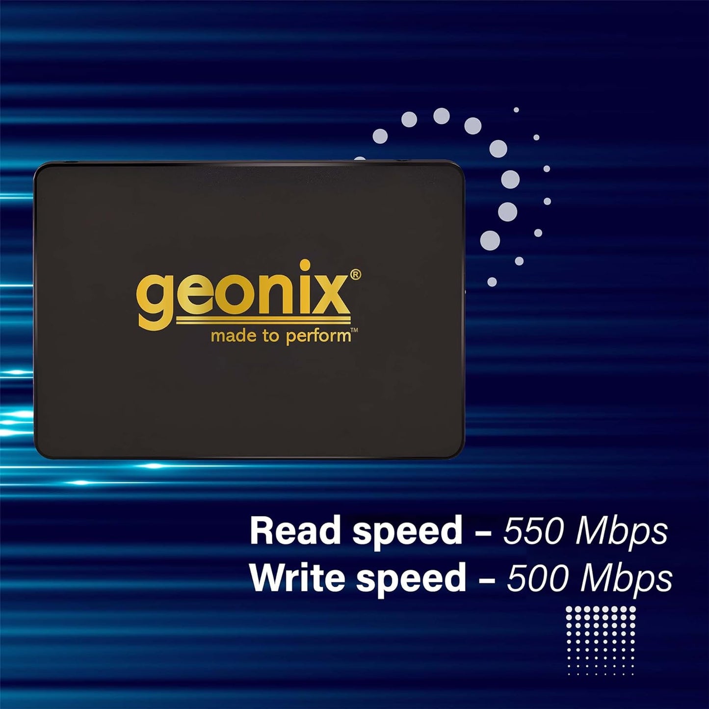 GEONIX SSD 2.5" SATA 256GB Supersonic Gold Edition Internal Solid State Drive