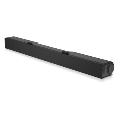 Dell AC511M USB Soundbar with Passive Noise Cancellation and 3.5mm Audio Jack - Black