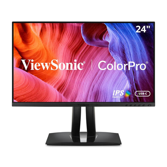 ViewSonic VP2456 24" 60Hz 1080p FHD USB Type-C IPS Panel Color Pro Monitor with Speakers