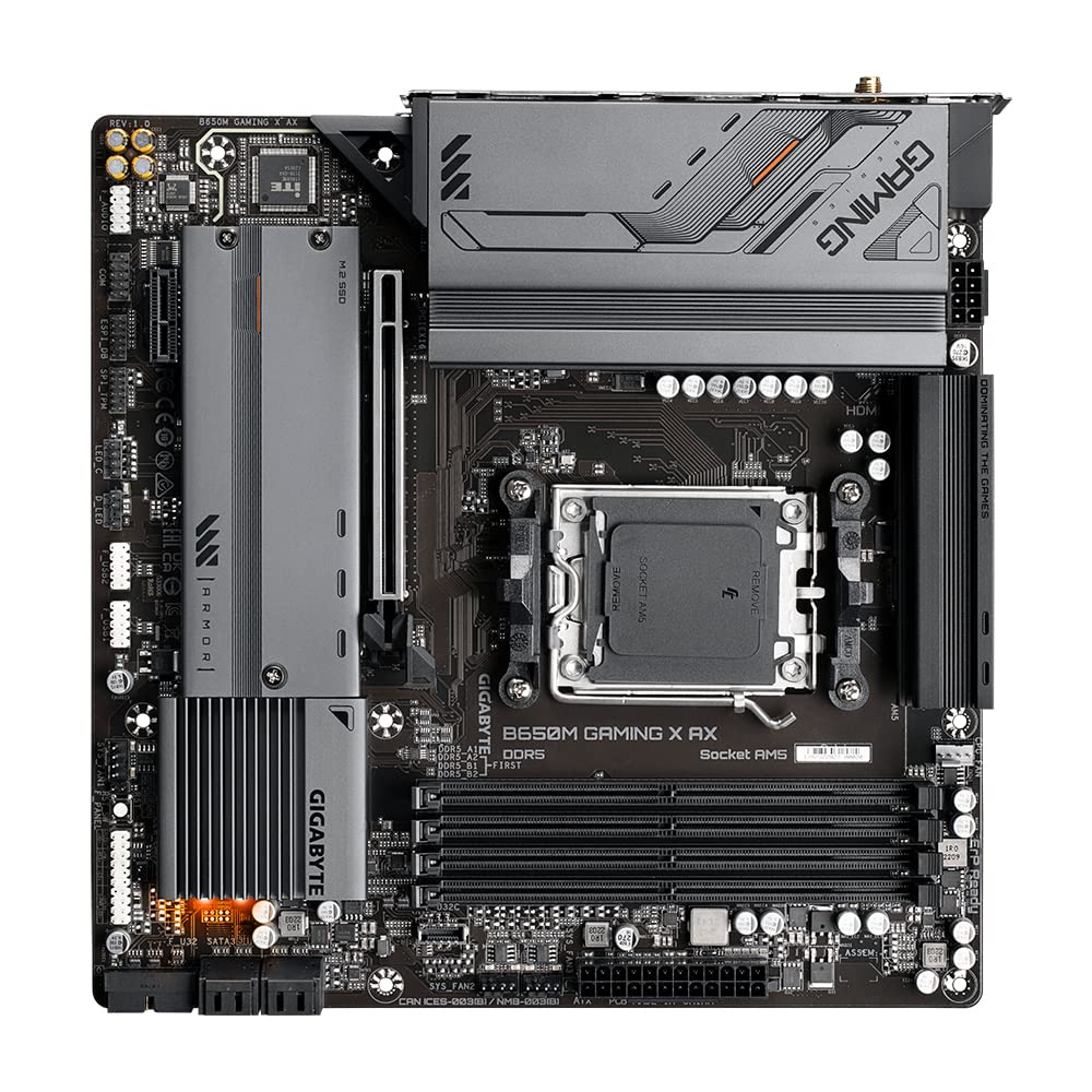 GIGABYTE B650M GAMING X AX WIFI DDR5 AMD AM5 Socket Micro ATX Gaming Motherboard