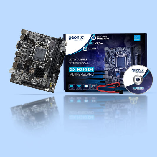 Geonix GX-H310 D4 LGA 1151 Socket High Speed USB 3.0 DDR4 Motherboard with Inbuilt M.2 Slot