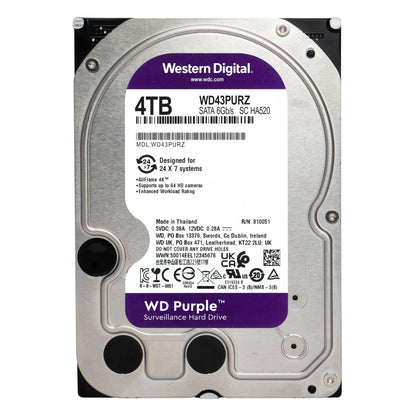 Western Digital WD Purple 4TB 3.5" SATA 6GB/s Surveillance Hard Disk Drive