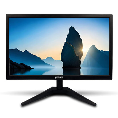 GEONIX 18.5 Inch 1366x768P HD+ LED Monitor with VGA & HDMI