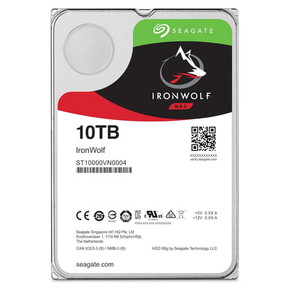 Seagate IronWolf 10TB 3.5 Inch SATA 6Gb/s NAS Internal Hard Disk