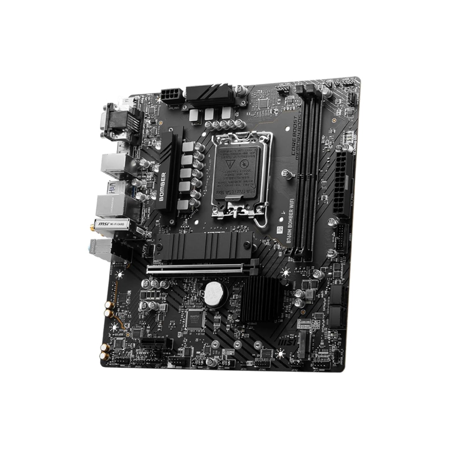 MSI B760M BOMBER WIFI LGA 1700 DDR5 Micro-ATX Motherboard