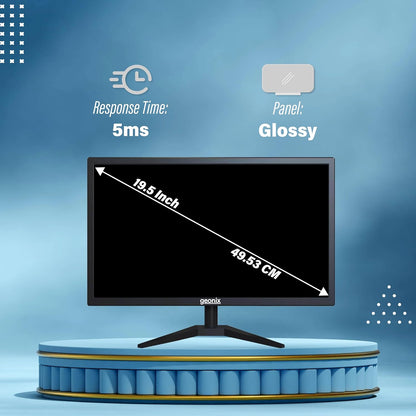 GEONIX 19.5 Inch PC Monitor HD+ 1600 x 900 LED Display VGA & HDMI