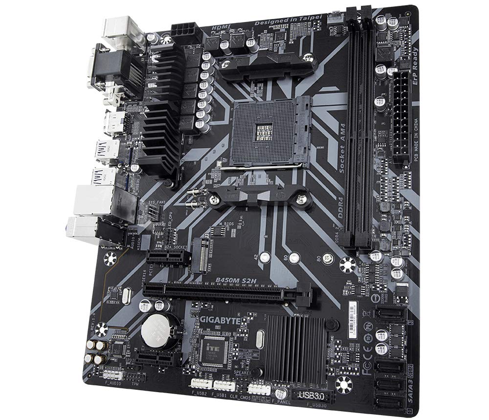 GIGABYTE B450M S2H V2 AMD AM4 Ultra Durable M-ATX DDR4 Motherboard