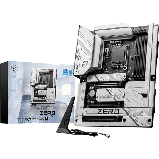 MSI Z790 PROJECT ZERO Wi-Fi Back-Connect ATX LGA 1700 DDR5 PCIe 5.0 Motherboard