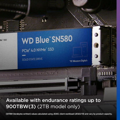 Western Digital Blue SN580 2TB M.2 NVMe PCIe 4.0 Internal SSD