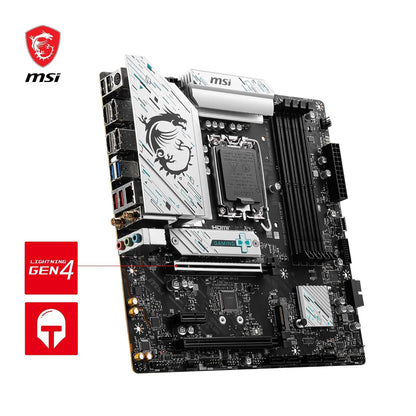 MSI B760M GAMING PLUS WIFI DDR5 LGA 1700 Socket Micro-ATX Gaming Motherboard