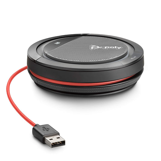 Poly Calisto P3200 USB-A Tabletop Omnidirectional Wired Speaker with Built-In Microphone