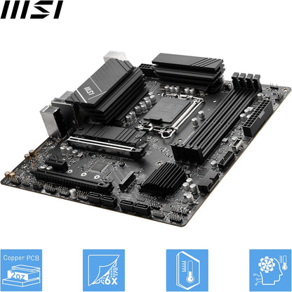 MSI PRO B760M-A Wi-Fi DDR4 Pro Series LGA 1700 Socket M-ATX Gaming Motherboard