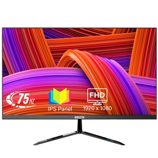 GEONIX 22 Inch Full HD IPS 75Hz 100% sRGB 178° Wide Viewing Angle PC Monitor