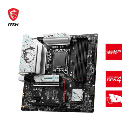 MSI B760M GAMING PLUS WIFI DDR5 LGA 1700 Socket Micro-ATX Gaming Motherboard