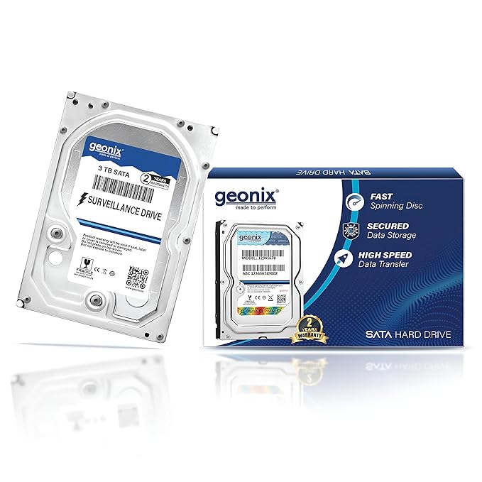 GEONIX 3TB SATA 6Gb/s 7200RPM Hard Drive for Desktop