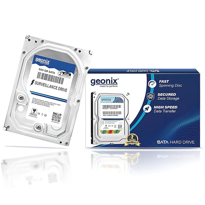 GEONIX 500GB SATA 6Gb/s ‎5400 RPM Hard Drive for Desktop