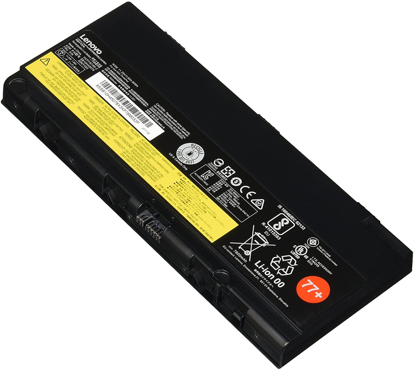 Lenovo 01AV495 Original OEM 90Whr 7800mAh 11.4V 9 Cell Laptop Battery for Select Lenovo Laptops