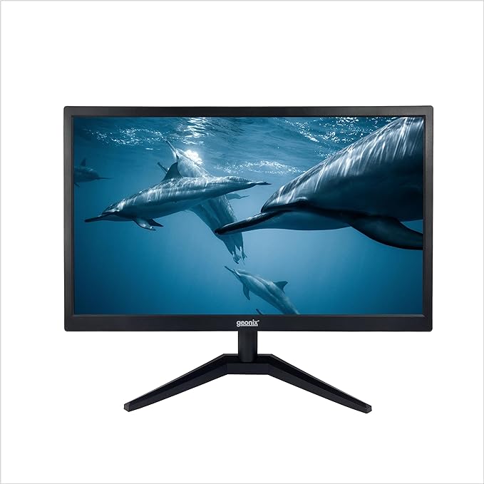 GEONIX 24 Inch PC Monitor 1920x1080 Full HD LED with VGA & HDMI Glossy Panel