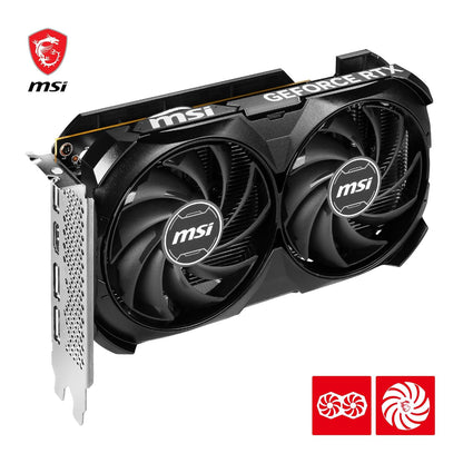 MSI GeForce RTX 4060 VENTUS 2X Black 8G OC 8GB GDDR6 128-Bit Graphics Card