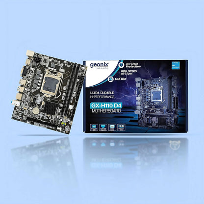 Geonix GX-H110 D4 LGA 1151 Socket DDR4 Motherboard with Inbuilt M.2 slot for intel 6th and 7th Gen CPU