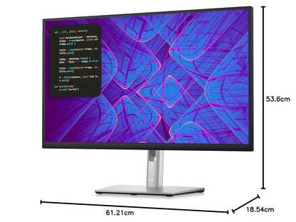 Dell P2723QE 27" 60Hz 2160p 4K UHD IPS Panel USB-C Hub Monitor - Black