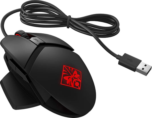 HP OMEN Reactor 16000DPI USB RGB Optical Ergonomic Wired Gaming Mouse - Black