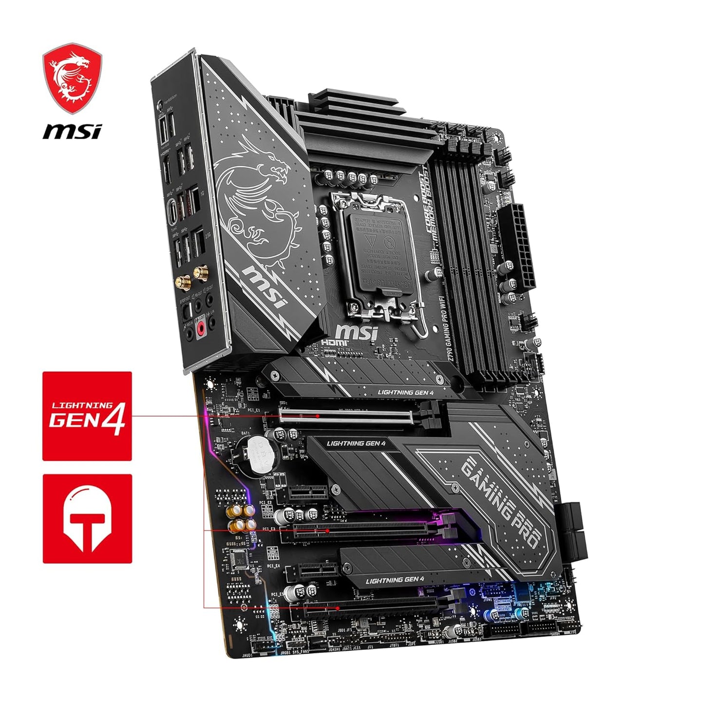 MSI Z790 GAMING PRO WIFI LGA 1700 Socket DDR5 ATX Gaming Motherboard