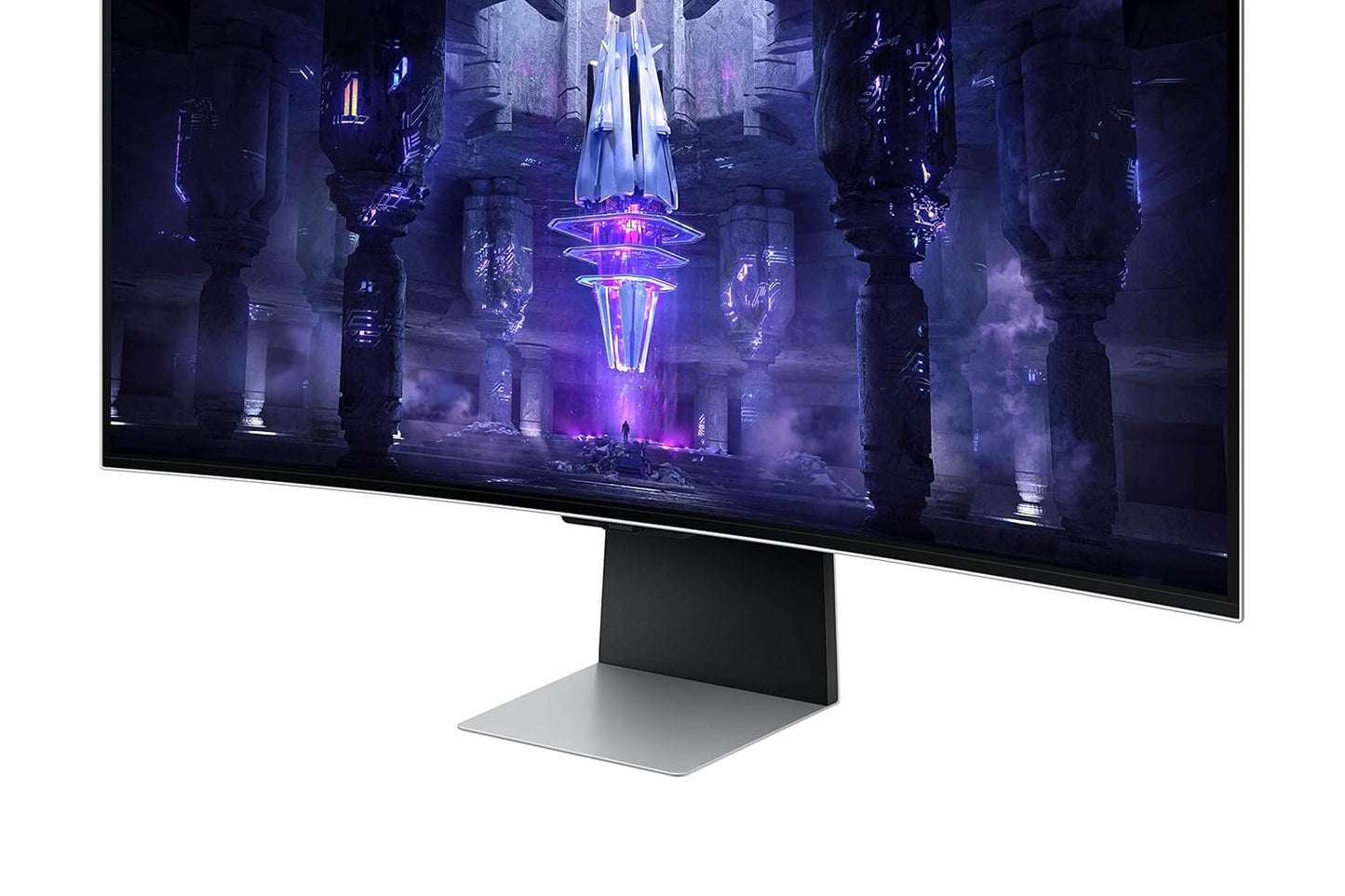 Samsung Odyssey BG850SW 34" 175Hz 1440p WQHD OLED Panel USB-C Curved Ultrawide Gaming Monitor with Speakers- Silver